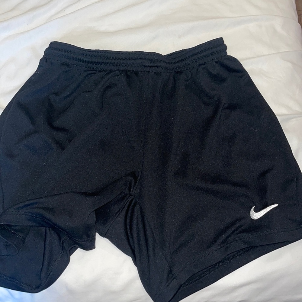 Nike dri fit black soccer shorts